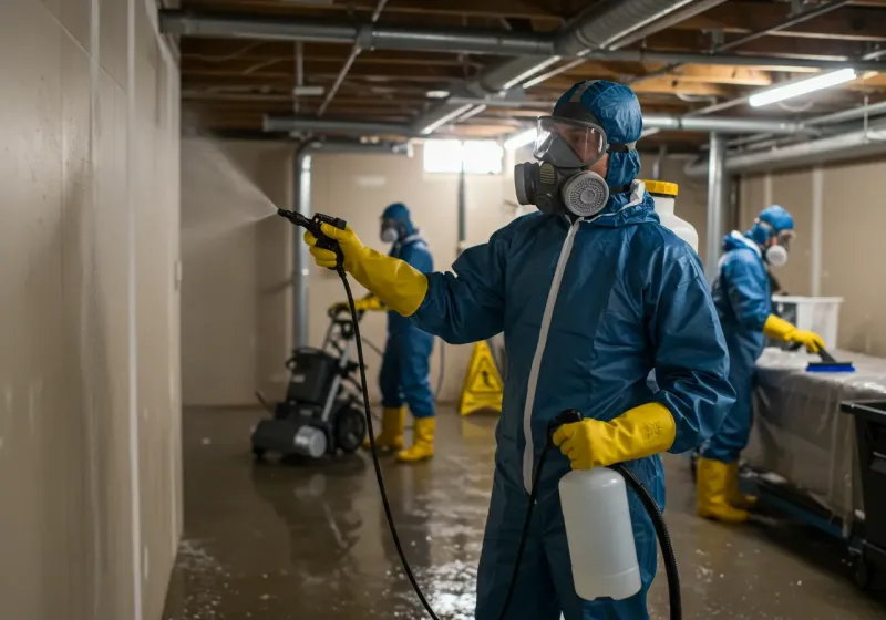 Basement Sanitization and Antimicrobial Treatment process in Starke County, IN
